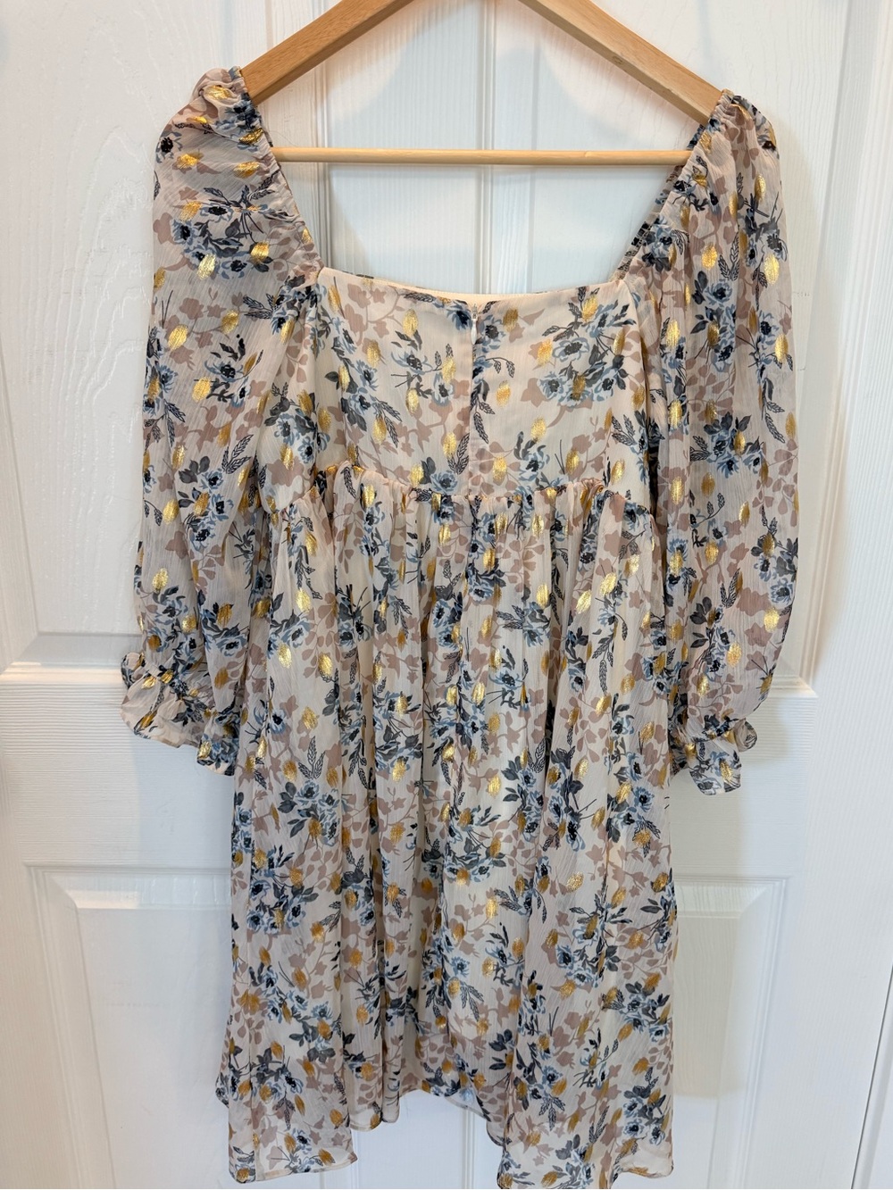 Sweet Lemon Baby Doll Mini Dress Sz S